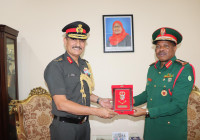 Jenerali  Mkunda atembelewa na Mkuu wa Usalama wa Jeshi la India